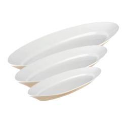 Lej hvide porcelænsfade til din buffet.