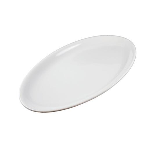 Hvidt porcelænsfade L40xB20 cm