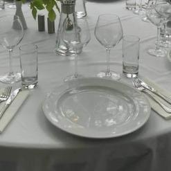 Lej rund hvis tallerken hos VIP Teltudlejning