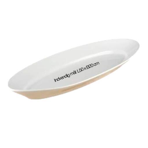 Lej hvide porcelænsfade til din buffet.