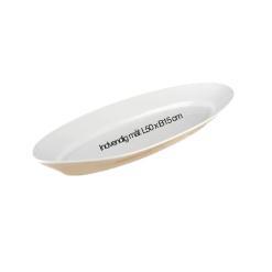 Lej hvide porcelænsfade til din buffet.