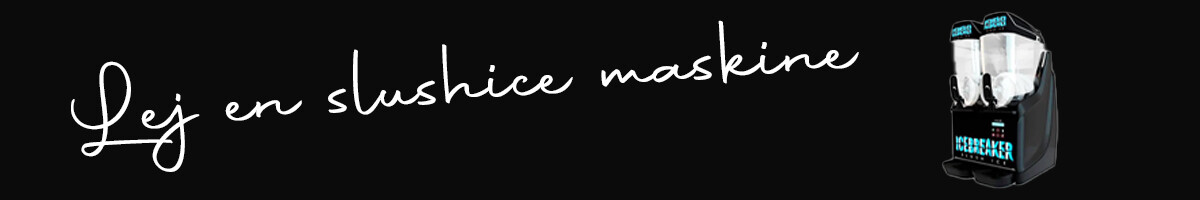 Lej en slushice maskine hos VIP Teltudlejning