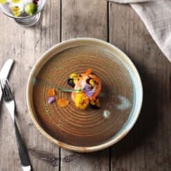 Nourish Keramik tallerken med kant