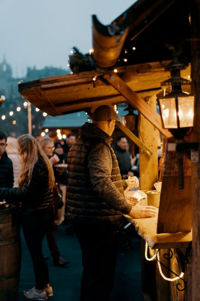 Salgsboder til julemarked